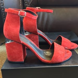 Alexander Wang Abby sandal. Size 35. Authentic. Color “brick” suede.